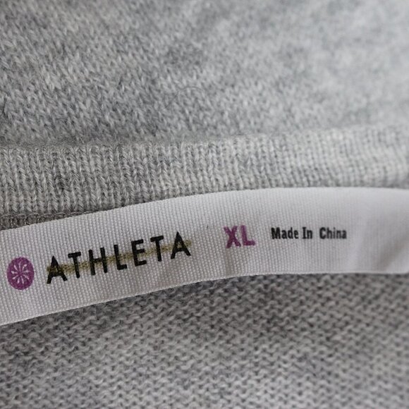 Athleta - Pave Dima 100% Cashmere Sweatshirt Sweater, Grey, XL - Picture 4 of 9